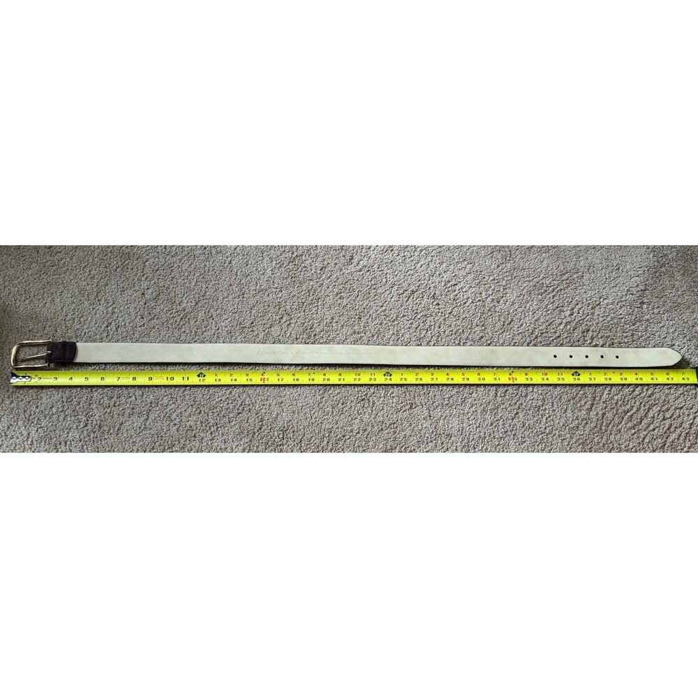 Coldwater Creek Sueded Leather Belt Brown Minimalist Basic Capsule Wardrobe - Picture 3 of 3